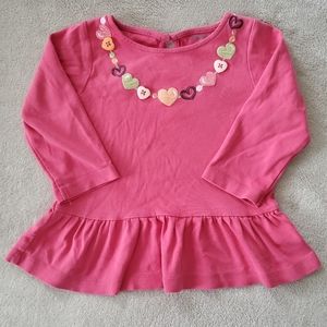 Gymboree beaded necklace babydoll top